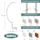 AccEncyc 50Pcs Picture Hanger Hooks Super Hooks for Hanging Drywall Picture Hanging Hooks Heavy Duty Wall Hooks for Hanging Pictures Photos Frames Planters Art Clock