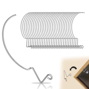 AccEncyc 50Pcs Picture Hanger Hooks Super Hooks for Hanging Drywall Picture Hanging Hooks Heavy Duty Wall Hooks for Hanging Pictures Photos Frames Planters Art Clock