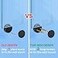 AccEncyc Black Upgraded 35mm Frameless Mirror Mounting Hardware 4 Pack DualScrew Fixing Mirror Mounting Kit with Heavy Duty Long Screws and Anchors 4 Pack