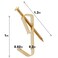 ANCIRS 60 Pack 20 lbs Picture Frame Hangers Hooks with Nails Picture Hanging Hooks Heavy Duty Plaster Wall Pro PhotoHeavy Mirror Hanging Kit