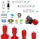 Anfu ANFU Picture Hanging Marking Dot Tool Keyhole Slot Marking Tool Picture Mounting Tool Wall Marker Hanging Pictures Red 2 Pack