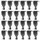 Antrader Moulding Hanging Hooks Picture Photo Frame Rail Hangers Black Hooks Pack of 24