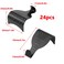 Antrader Moulding Hanging Hooks Picture Photo Frame Rail Hangers Black Hooks Pack of 24