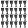 Antrader Moulding Hanging Hooks Picture Photo Frame Rail Hangers Black Hooks Pack of 24