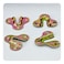 AUXBC 30Pcs Zinc Yellow Keyhole Hangers Single Keyhole Wall Mount Hanging Plates for Mirrors Picture Frames Coat Racks Wooden Boards