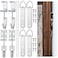 Blulu 4 Set Heavy Duty Mirror Hanging Kit Picture Hangers J Hooks Adjustable Hangers and Leveling Hardware Large Supports up to 100 Lbs Mirror Hanging Hardware for Mirrors Pictures Frame