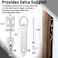 Blulu 4 Set Heavy Duty Mirror Hanging Kit Picture Hangers J Hooks Adjustable Hangers and Leveling Hardware Large Supports up to 100 Lbs Mirror Hanging Hardware for Mirrors Pictures Frame