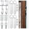 Blulu 4 Set Heavy Duty Mirror Hanging Kit Picture Hangers J Hooks Adjustable Hangers and Leveling Hardware Large Supports up to 100 Lbs Mirror Hanging Hardware for Mirrors Pictures Frame