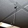 STORE FIXTURES Clear Plastic Drop Ceiling Hooks with Hinge One Piece Grid Ceiling Hangers 10 Pack