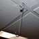 STORE FIXTURES Clear Plastic Drop Ceiling Hooks with Hinge One Piece Grid Ceiling Hangers 10 Pack