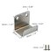 Coshar 10Pcs Stainless Steel Hanger Bracket for Ceramic Tile Billboard Wall Tile Display Heavy Duty Flat J Clamp Hook Hanger Wall Mounted Clip Bracket Hook Fastener Silver Inner Width 25mm