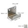 Coshar 10Pcs Stainless Steel Hanger Bracket for Ceramic Tile Billboard Wall Tile Display Heavy Duty Flat J Clamp Hook Hanger Wall Mounted Clip Bracket Hook Fastener Silver Inner Width 25mm