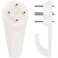 COVITKAN 30 PCS Picture Hangers Hanging Kit Heavy Duty Hooks for StuccoConcreteHard Walls Without Drilling Invisible Nail25 LBS Weight Load 1 Standard 30