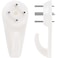 COVITKAN 30 PCS Picture Hangers Hanging Kit Heavy Duty Hooks for StuccoConcreteHard Walls Without Drilling Invisible Nail25 LBS Weight Load 1 Standard 30