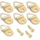 Minibird DRing Triangle Hooks for Hanging Picture 100Pcs Small Decorative Hooks with Screws Picture Hanging Hooks Home Improvement Wall Hook Picture Frame Hanger Golden Heavy Duty Picture Hangers