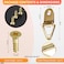 Minibird DRing Triangle Hooks for Hanging Picture 100Pcs Small Decorative Hooks with Screws Picture Hanging Hooks Home Improvement Wall Hook Picture Frame Hanger Golden Heavy Duty Picture Hangers