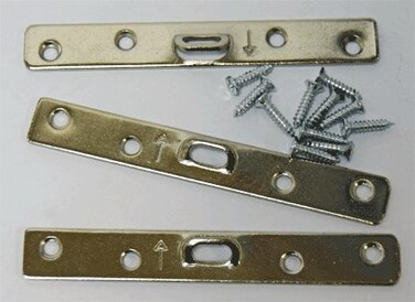 888 Corp Extra Heavy Duty Large 4 Hole Super Steel Picture Hanger 10 Pack with Screws