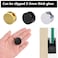 Funnytek Frameless Mirror Mounting Hardware Kit Zinc Alloy Mirror Holder Clips Round Shape DualScrew Fixing Mirror Glass Hanging Bracket with Screws and Anchors Fit for 35mm ThicknessGolden Set of 4