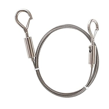 GDQLCNXB Adjustable Picture Hanging Wire 1PCS Mirror Frame Kit 2m x15mm Heavy Duty Stainless Steel Wire Rope for Mirror Hanging HardwareBasket Flowerpot Hold Up to 44 lb 20kg