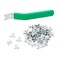 Gteana Glazier Point Driver with 100 Push Points for Glass Mounting Glazier Push Point Driver for Glass Photo Frame Cross Stitching Green 1 Pack