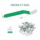 Gteana Glazier Point Driver with 100 Push Points for Glass Mounting Glazier Push Point Driver for Glass Photo Frame Cross Stitching Green 1 Pack