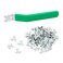 Gteana Glazier Point Driver with 100 Push Points for Glass Mounting Glazier Push Point Driver for Glass Photo Frame Cross Stitching Green 1 Pack