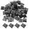 heyous Heyous 100PCS Photo Frame Clips Black Metal S Hook Back Plate Serrated Clip Photo Frame Hardware for Photo Frame and Canvases