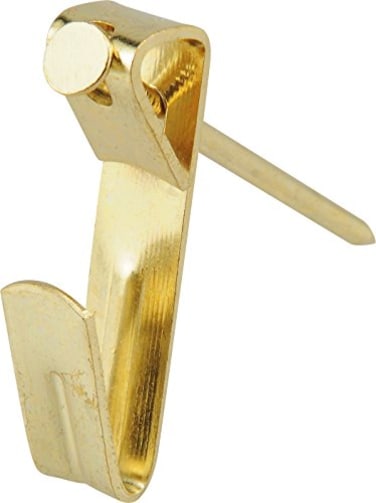 Hillman 122310 Brass Conventional Picture Hanger 2 Pack 100lb