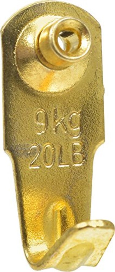Hillman Professional Picture Hangers Brass 20 lb 3 Pack 122268