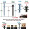 laffeya Picture Hangers Bear Claw Screw Picture Hook DoubleHeaded Bear Claw Screw Multi Purpose Screws Hanger 40 Black Short