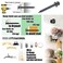 laffeya Picture Hangers Bear Claw Screw Picture Hook DoubleHeaded Bear Claw Screw Multi Purpose Screws Hanger 40 Black Short