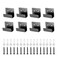 LuoQiuFa Tile Display Wall Hanger 8 Pcs Stainless Steel Wall Mount Brackets Hook Heavy Duty Tile Hanger for Mirrors Picture Frame Ceramic Wall Display Black Inner Width 15mm059