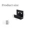 LuoQiuFa Tile Display Wall Hanger 8 Pcs Stainless Steel Wall Mount Brackets Hook Heavy Duty Tile Hanger for Mirrors Picture Frame Ceramic Wall Display Black Inner Width 15mm059