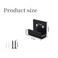 LuoQiuFa Tile Display Wall Hanger 8 Pcs Stainless Steel Wall Mount Brackets Hook Heavy Duty Tile Hanger for Mirrors Picture Frame Ceramic Wall Display Black Inner Width 15mm059