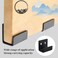 LuoQiuFa Tile Display Wall Hanger 8 Pcs Stainless Steel Wall Mount Brackets Hook Heavy Duty Tile Hanger for Mirrors Picture Frame Ceramic Wall Display Black Inner Width 15mm059