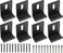 Difenni Metal Mirror Clips Wide Channel Mirror Holder Clips Heavy Mirror for Frameless Mirror Clips Wall Mounting Hanger for Mirror Tile Picture Frame Mirror Hanging Hardware Kit
