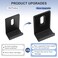 Difenni Metal Mirror Clips Wide Channel Mirror Holder Clips Heavy Mirror for Frameless Mirror Clips Wall Mounting Hanger for Mirror Tile Picture Frame Mirror Hanging Hardware Kit
