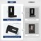Difenni Metal Mirror Clips Wide Channel Mirror Holder Clips Heavy Mirror for Frameless Mirror Clips Wall Mounting Hanger for Mirror Tile Picture Frame Mirror Hanging Hardware Kit