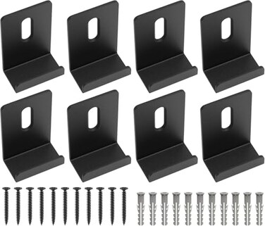 Difenni Metal Mirror Clips Wide Channel Mirror Holder Clips Heavy Mirror for Frameless Mirror Clips Wall Mounting Hanger for Mirror Tile Picture Frame Mirror Hanging Hardware Kit