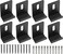 Difenni Metal Mirror Clips Wide Channel Mirror Holder Clips Heavy Mirror for Frameless Mirror Clips Wall Mounting Hanger for Mirror Tile Picture Frame Mirror Hanging Hardware Kit