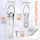 Mxxipp 8pcs Heavy Duty DRing Picture Hangers Kit Extra Large Strap Hanger with Screws 2 Holes 4 Holes Hanging Hardware for Hanging Picture Photo Frame Silver