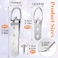 Mxxipp 8pcs Heavy Duty DRing Picture Hangers Kit Extra Large Strap Hanger with Screws 2 Holes 4 Holes Hanging Hardware for Hanging Picture Photo Frame Silver