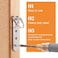 Mxxipp 8pcs Heavy Duty DRing Picture Hangers Kit Extra Large Strap Hanger with Screws 2 Holes 4 Holes Hanging Hardware for Hanging Picture Photo Frame Silver
