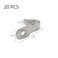 Oedema Stainless Steel Wall Hangers Mini J Hooks Single Prong Hanging Hooks for Picture Bath Towel Mirror Hanging Hardware Keys Coats Silver 20 Pack