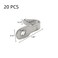 Oedema Stainless Steel Wall Hangers Mini J Hooks Single Prong Hanging Hooks for Picture Bath Towel Mirror Hanging Hardware Keys Coats Silver 20 Pack