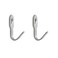 Oedema Stainless Steel Wall Hangers Mini J Hooks Single Prong Hanging Hooks for Picture Bath Towel Mirror Hanging Hardware Keys Coats Silver 20 Pack