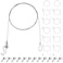 PercyEffie 12pcs Picture Rails Hangers Pictures Rail Hanging System 65ft Picture Rail Hooks Pictures Wire hangig kit Stainless Steel Art Adjustable Gallery Rails Frame Cable Ceiling Hooks Frame