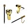 Picture Hang PHS 10 lb Brass Picture Hooks for Hanging with Nails 25 Pack Professional er Hooks Light Duty Hanging Hardware for Drywall Plaster Walls