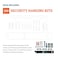 Picture Hang PHS Anti Theft ers Bulk Pack 100 Pack Security Frame Lock Hanging Kit with THead Screws Earthquake Proof Art Hangers for Museums Galleries Hotels Holds 15 lbs