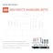 Picture Hang PHS Anti Theft ers Bulk Pack 100 Pack Security Frame Lock Hanging Kit with THead Screws Earthquake Proof Art Hangers for Museums Galleries Hotels Holds 15 lbs